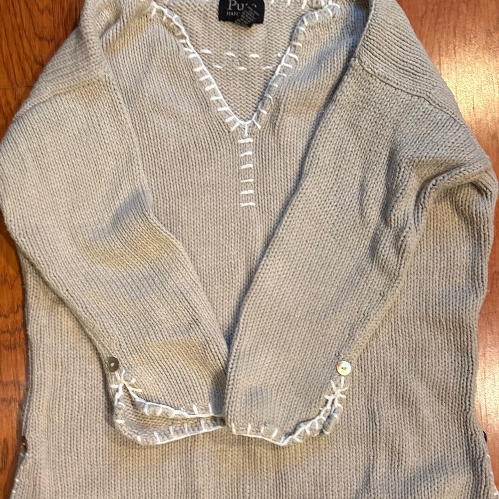 Hand knit sweater